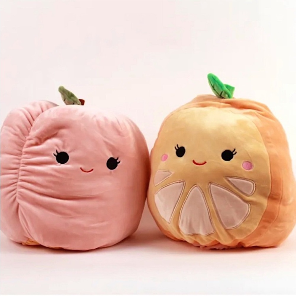Squishmallow Flip-a-mallow | Celia & Phyliis Orange & Peach Rare 12 Inch Plush